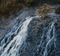 Unusual hexagonal-like natural wonder: Dip Falls.