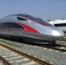 China's high-speed trains have reached 487km/h in trials, but 350km/h is the maximum speed on commercial routes.