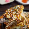 Japan's savoury pancake, okonomiyaki.