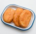 The twice-fried potato cakes are head-turningly crisp and creamily smooth within.