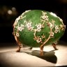 The Faberge Apple Blossom Egg on display in the Treasure Chamber in Vaduz Museum.