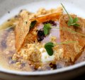 Go-to dish: Cilbur (egg with smoked yoghurt and chicken crackling).