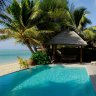 The beachfront infinity pool.

