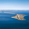 Oresund Bridge between Sweden and Denmark. 