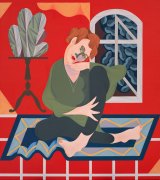 Archibald Prize 2017 finalist Mitch Cairns' portrait of Agatha Gothe-Snape.
