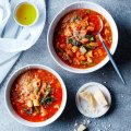 Karen Martini's Minestrone with roasted vegetables.
Photo must credit Gareth Sobey
