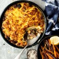 Epic shepherd's pie with roast dutch carrots.