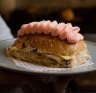 The pastel pink finger bun at Humble Bakery in Surry Hills.