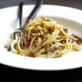 Bucatini with sardines and fennel.