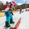 Skiing for the first time can be super overwhelming for kids.