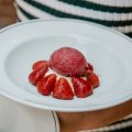 Kin's strawberry and durif sorbet with Italian meringue features the Rutherglen region's signature grape.