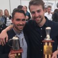Ona Coffee's Sam Corra and Hugh Kelly were both winners at the\ Melbourne International Coffee Expo 2017.