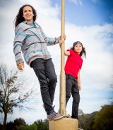Xiuhtezcatl Martinez, with his younger brother.  