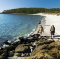 One of Maria Island's sweeping bays.
