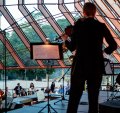 Sydney Symphony Orchestra musicians treating Bennelong guests to dinner and a show.