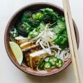 Speedy, vegan -friendly pho.