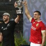 Referee's reversed call decisive as All Blacks and British and Irish Lions draw epic Test
