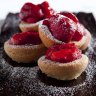 Strawberry and coconut friands