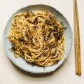 Spring onion oil noodles.