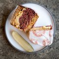 ***EMBARGOED FOR GOOD WEEKEND, MAY 14/22 ISSUE***
Tothy Brothers Deli.Reuben sandwich with signature pastrami. 28th April 2022. Photo: Edwina Pickles / SMH Good Weekend