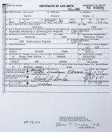 A copy of the long form of President Barack Obama's birth certificate from Hawaii.