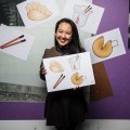 Portrait of Yiying Lu, a graphic artist who has designed four new emojis which will soon released on mobile devices worldwide.