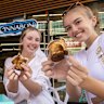 Alexis Anastovski, Riley De'Athe and Abby Dallas say they'll be coming back to Cinnabon. 