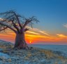 Baobab Sunset at Kubu Island, Botswana.
