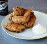 XO FC buttermilk fried chicken wings.