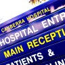 Why has a Canberra hospital ward not been used by patients for more than two years?