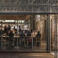 Sunda restaurant in Melbourne features scaffolding.