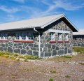 Prison barracks on Robben Island.