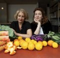 Jaimee Edwards (left) and Alex Elliott-Howrey, pictured at Cornersmith, have co-written a new cookbook about food-saving.