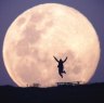 A supermoon rises over Canberra in 2014.