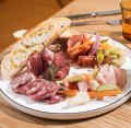 The mixed plate of cold cuts.