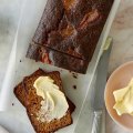 Serve a slice of this malt loaf with butter and a cup of tea.