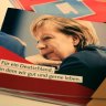 Angela Merkel pictures adorn CDU election campaign literature ahead of the September 24 poll.