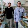Bread Club in owners Tim Beylie (left) and Brice Antier at their new bakery in Albert Park. 