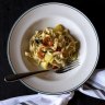 Pasta courses are made fresh daily, featuring Hafner's own produce. 