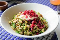 Hellenic Republic's popular Cypriot grain salad is packed with protein-packed lentils. 