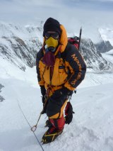 Canberra's Rick Agnew climbing Mt Everest in 2010.