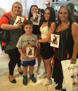 Jade Brincat camped for 36 hours to meet Kendall and Kylie with her mother Tammy, 50, little brother Lucas, 9, sister Caitlyn, 14, and her two friends Sammy, 14, and Bella, 16.
