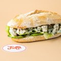 Poached chicken with butter lettuce, herbs and citrus mayo at Jolly Good Sandwiches.