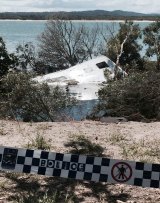 The sinkhole swallowed a caravan and also a car which completely submerged.