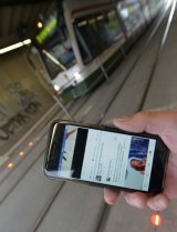 Stadtwerke Augsburg, a public-works/transportation provider that works for the Bavarian burg of Augsburg in Germany, has outfitted two rail stations with experimental traffic signals for oblivious phone users