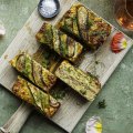 This updated zucchini slice is heavy on the bacon.