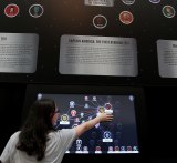 The database of the entire Marvel universe, one of three interactive exhibits created by the QUT team.