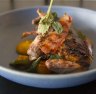 Beautifully balanced: Grilled jurassic quail, pumpkin, sage and speck.