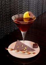 The Chocolate Martini cocktail by Cuvee Lounge at Sofitel Brisbane Central.