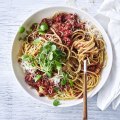 Vegetarian cauliflower ragu pasta recipe.